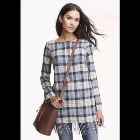 ll bean plaid tunic